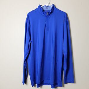 Land's End Blue Quarter Zip Jacket Size XL